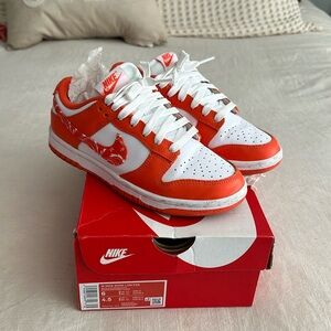 Orange paisley dunks
